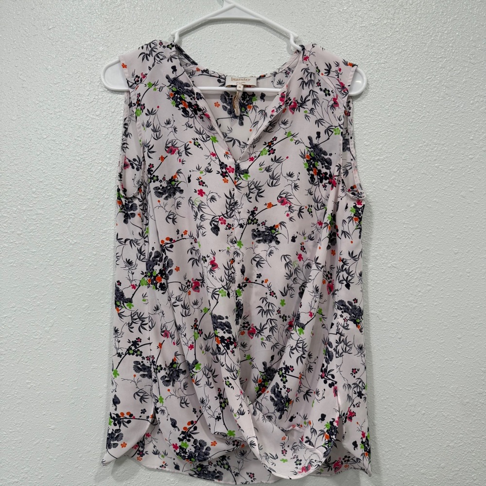 Laundry by Shelli Segal Floral Sleeveless Blouse Top Women's Size M